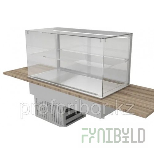 Built-in cooled display case for self-service Gastrolux ВСВ-087/GN/Н/S(800х700х1432 in, 0.75 kW, 220V)