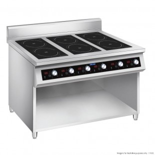 Induction cooker PEI-6(700) tabletop, 6 burners of 3.5 kW; power consumption - 21.0 kW. 1085*700*284