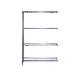 Eagle A4-74-2130S 30 Inch 4-tier Add-On Shelving Unit Stainless Steel with Wire Shelves