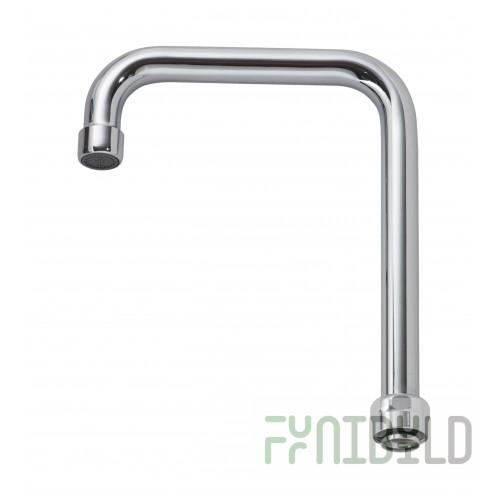 Optional 6 Inch Stainless Steel Double Bend Spout Faucet, Krowne 21-431L