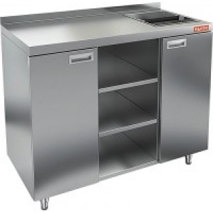 Wall-mounted table for coffee machines NBMKMO-12/7B (1200x700x850mm, with side)