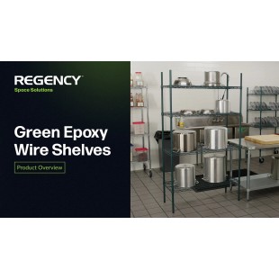 Eagle SHDS1854VGF 54 Inch Quik-Set Solid Shelf Epoxy Coated Green Galvanized