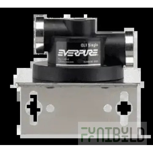 Everpure EV925619 QL1 Water Filtration System Head Assembly with Mounting Bracket
