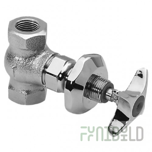 Fisher 13670 Shut-Off Valve With Right Hand Swivel Stem & Cross Handle 1/2