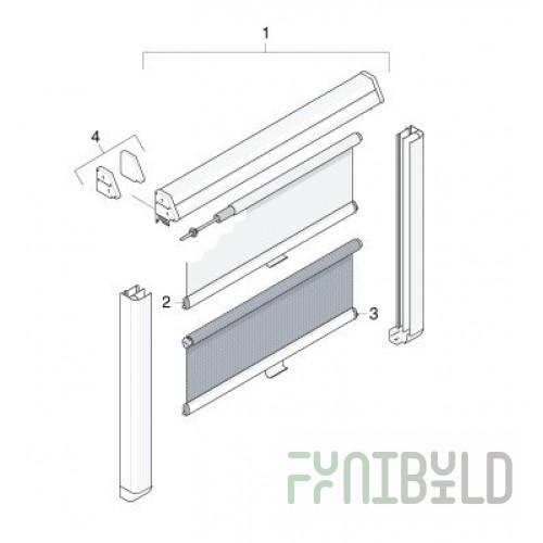 Sidewall blind BC1.70 left Crosby C1.70.03.8.02.500SB