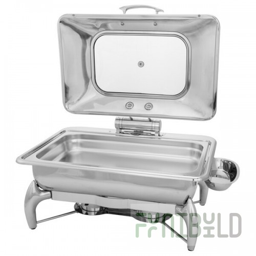 Walco Idol from Steelite International WLWI9LGL 8 Qt. Rectangle Stainless Steel Chafer Set
