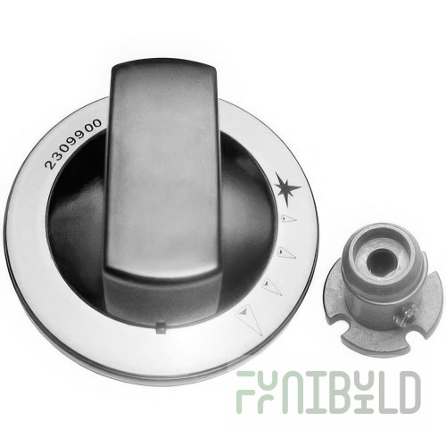 AllPoints 38249 Knob Thumb Turn 2 Inch Lock Component for Foodservice