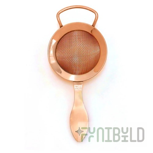 Spill-Stop 8016-3 2-3/8 Inch Diameter Mesh Strainer Copper Plated Stainless Steel