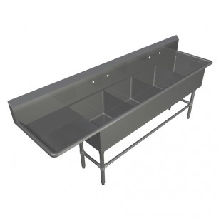 John Boos 41PB3024-1D30L 64 Inch Pro-Bowl Sink with Left Drainboard