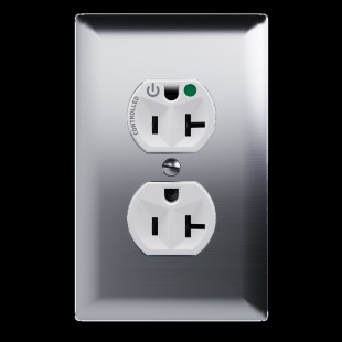 Winholt WH-DUPLEXUND Duplex Electrical Outlet Under Table Top Stainless Steel