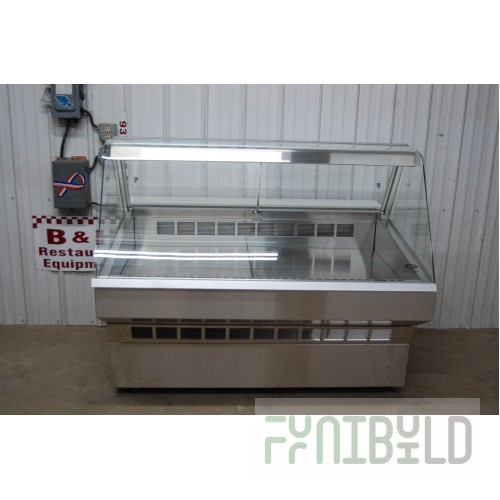 Federal Industries SQ5CD 60 Inch Refrigerated Deli Case Self Contained Stainless Steel