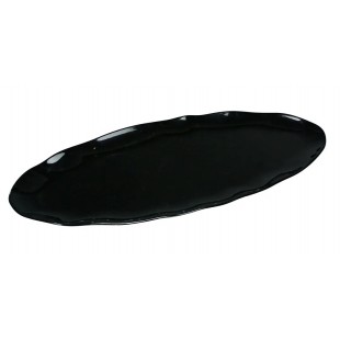 Yanco CAT-2030B 30 Inch Oval Dishwasher Safe Platter Black Melamine