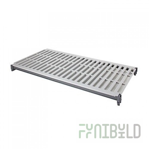 Cambro EXSK2454V1480 54 Inch Vented Shelf Kit Speckled Gray Antimicrobial