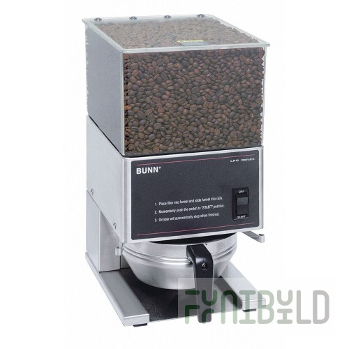 Bunn 05800.0003 8 Inch Coffee Grinder Portion Control Stainless Steel 9 Lb Hopper
