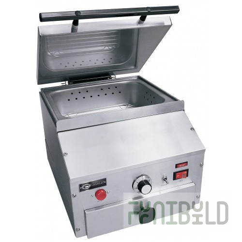 EmberGlo ES5CTS18-5400755 14 Inch Countertop Steamer Push Button Stainless Steel
