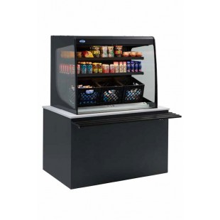 Federal Industries VRSS3660C-SLD 36 Inch Refrigerated Display Case with Curved Glass Ends Federal Industries VRSS3660C-SLD 36 Inch Refrigerated Display Case with Curved Glass Ends