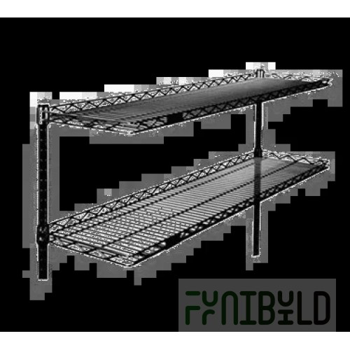 Eagle CS1224-S 24 Inch Cantilever Shelf Stainless Steel with Wraparound Ledge
