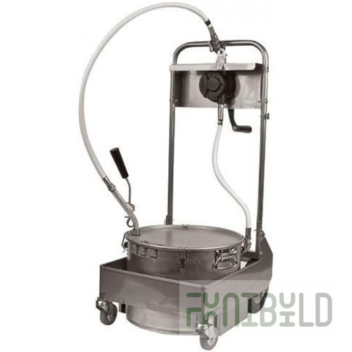 MirOil USA 55HS-79101 Oil Filter Machine/Discard Trolley Hand Operated Oil Pump 2-way For Countertop Fryers For Oil Cap. To 55lb