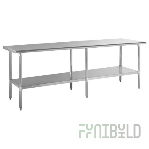 Hubert 28W-078 Kratos® 304 Stainless Steel Work Table 96