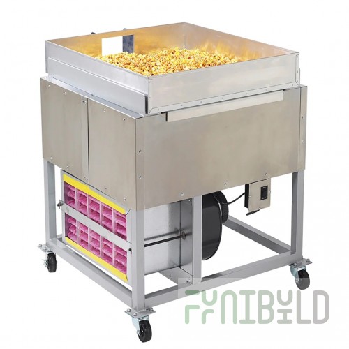 Optional 36 Inch Caramel Corn Cooker Mixer with Cooling Pan Shelf, Gold Medal 2031CC