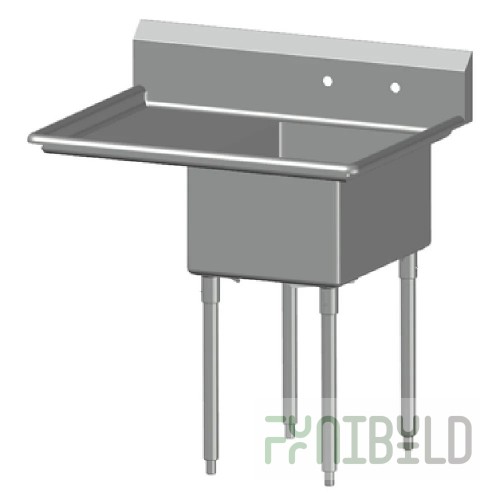 SPG International 1SL1620-LD18 Universal Stainless Sink One Compartment 18