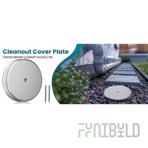 AllPoints CO2530SS5 5 Inch Diameter Clean Out Cover Stainless Steel Durable