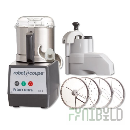 Kitchen processor ROBOT COUPE R301 ULTRA +4 discs (550x325x300 in, 0.65 kW, 220V)