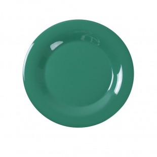 Yanco MS-006GR 6-1/2 Inch Diameter Round Plate NSF Dishwasher Safe Green Melamine