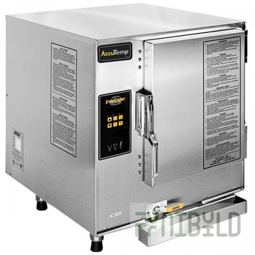AccuTemp E32083E150 DBL 27 Inch Electric Convection Steamer Stainless Steel with Digital Controls