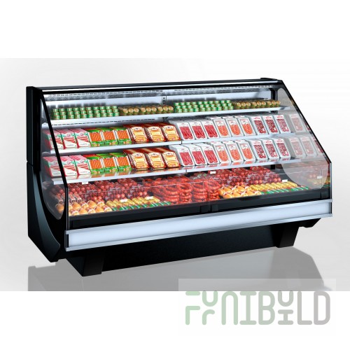 Dinex DXP5OTR3 74 Inch Cold Food Display Case with Stainless Steel Top