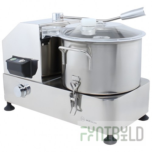 Cutter HURAKAN HKN-CL6 (525x300x430mm, 1100-2800 rpm, stainless steel bowl 6 l, 0.75 kW, 220 V)