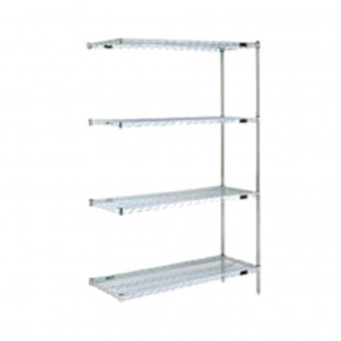 Eagle A4-63-2136E 36 Inch Add-On Shelving Unit 4-tier Wire with QuadTruss Design