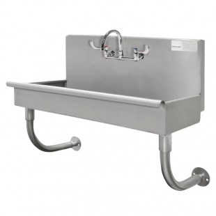 Advance Tabco 19-18-48-ADA-F 48 Inch Multiwash Hand Sink Stainless Steel with 2 Faucets