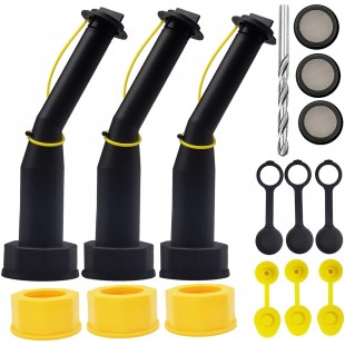 Omcan 17672 Replacement Spouts Set of 3 for 7KVSSL Plastic