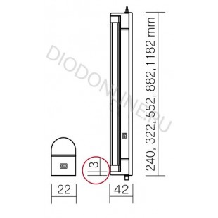 Lamp ALN(TNL), 21 W, 882 in without network cord.