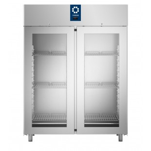 Low temperature cabinet F1.0-G (1420x680x2200 in, 1000 l, up to -18 °C) stainless steel