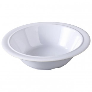 Yanco NS-307W 13 Oz White Soup Cereal Bowl Dishwasher Safe Melamine