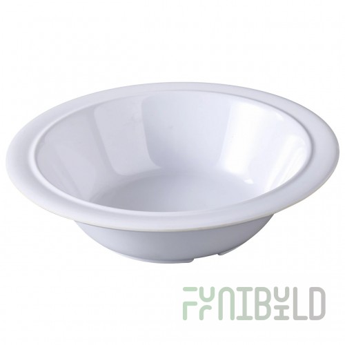 Yanco NS-307W 13 Oz White Soup Cereal Bowl Dishwasher Safe Melamine