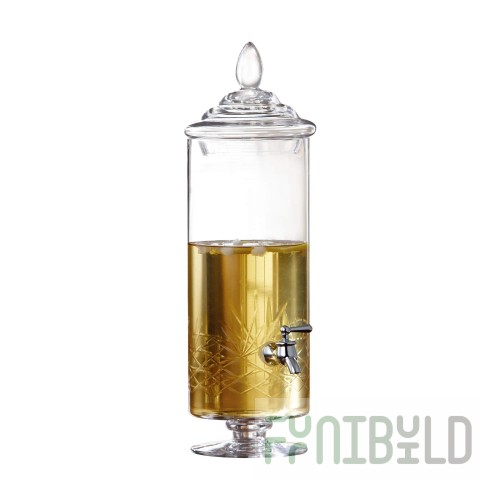 Fifth Avenue Crystal Provence 1.05 Gallon Glass Beverage Dispenser by Jay Companies