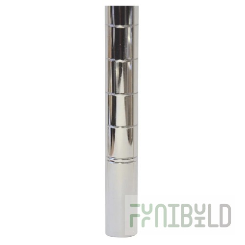 Omcan 31380 84 Inch Post Without Leveler Chrome Finish NSF Standard