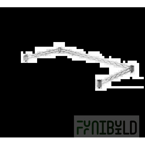 Eagle 3TF1848-Z 48 Inch Truss Frame 3 Sided Zinc for Merchandising Display