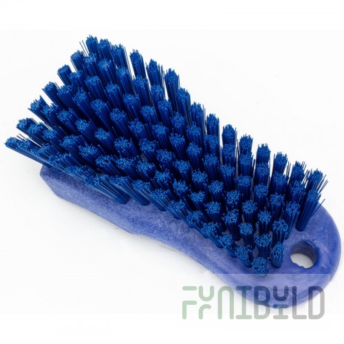 Carlisle 40521EC14 6 Inch Cutting Board Brush with Polyester Bristles Blue