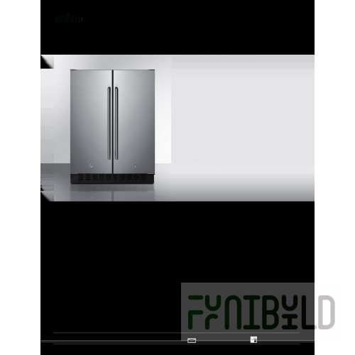 Summit VT65ML7BISSHHADA 23.63 Inch Freezer 3.5 cu ft Built-in or Freestanding Stainless Steel