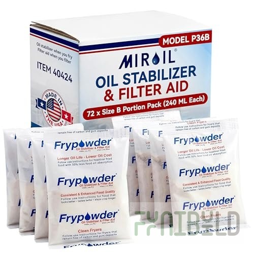 MirOil USA P36B-404244 Dual Function Oil Stabilizer & Filter Aid Large Carton Of 72 B-size Portion Packs