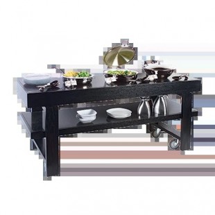 Spring USA CONTEMPORARY TABLE 88 Inch SmartStone Induction Hot Food Serving Counter 4 Burners