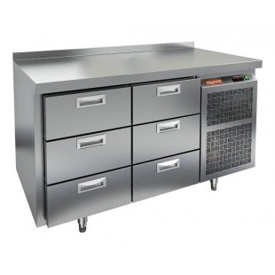 Table with freezer. cabinet Hicold GN33/BT(1390х700х850mm, 0.52 kW, 220 V, -10...-18 °С)