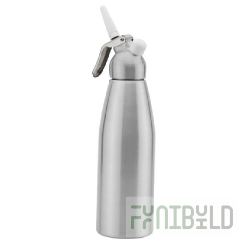 Browne Foodservice 574407 0.5 Quart Manual Whipped Cream Dispenser Aluminum