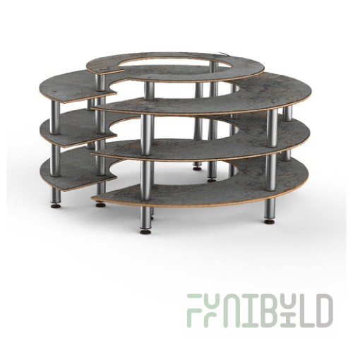 Steelite MGSMONMV0101 Metal Base Only For Large Mono Table. Vanilla Mogogo Mixed Materials