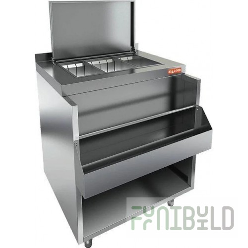 Hicold bar station NBMWL-6/7BKKR (600x700(800)x850mm, side)