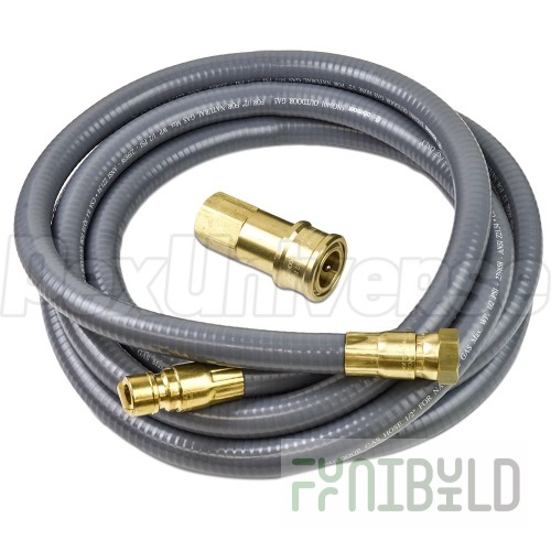 Dormont 30D-12QD 12 Inch Portable Outdoor Gas Connector With Quick Disconnect Fitting